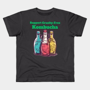 Colorful Bottles, Support Cruelty-Free Kombucha Kids T-Shirt